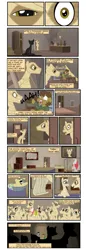 Size: 3024x8740 | Tagged: safe, artist:mr100dragon100, derpibooru import, earth pony, pegasus, unicorn, comic:throne of dracula the secret world, comic, crown, horn, image, jewelry, mummy, pharaoh, png, queen, regalia, reunion, storage