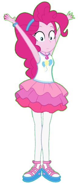 Size: 612x1394 | Tagged: safe, artist:blockslikepl, derpibooru import, edit, edited screencap, screencap, pinkie pie, human, equestria girls, g4, armpits, background removed, clothes, female, image, not a vector, png, simple background, solo, tanktop, transparent background