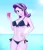 Size: 2550x3000 | Tagged: suggestive, artist:sarahthefox97, derpibooru import, starlight, starlight glimmer, human, equestria girls, g4, bikini, breasts, clothes, cloud, drink, image, midriff, ocean, painted nails, png, sexy, signature, straw, sun, swimsuit, water