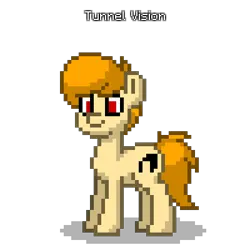 Size: 400x400 | Tagged: safe, artist:tunnel vision, derpibooru import, oc, oc:tunnel vision, unofficial characters only, earth pony, pony, pony town, digital art, earth pony oc, image, male, pixel art, png, ponysona, simple background, solo, stallion, transparent background