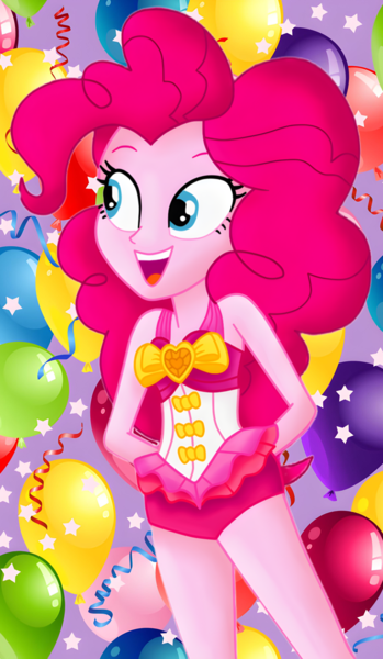 Size: 2326x4000 | Tagged: suggestive, artist:rosasmitt, derpibooru import, pinkie pie, equestria girls, g4, clothes, image, png, swimsuit