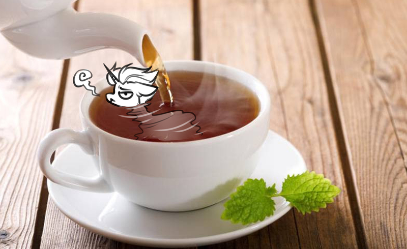 Size: 2765x1693 | Tagged: safe, artist:opalacorn, derpibooru import, oc, unofficial characters only, pony, unicorn, cup, cup of pony, food, horn, image, irl, jpeg, micro, photo, ponies in real life, solo, tea, teacup, teapot