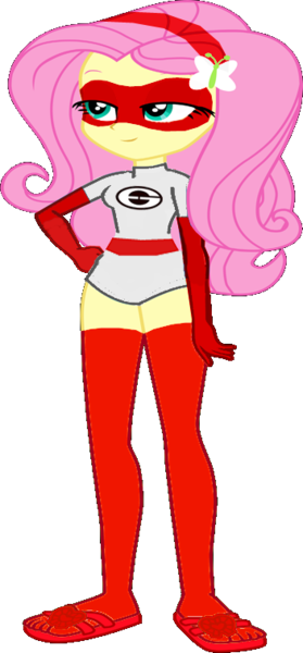 Size: 352x758 | Tagged: safe, artist:dustinwatsongkx, derpibooru import, edit, edited screencap, editor:incredibubbleirishguy, screencap, vector edit, fluttershy, equestria girls, g4, bare legs, belt, boots, clothes, elastigirl, female, gloves, hairband, helen parr, image, lidded eyes, long gloves, needs adjustments, png, red gloves, shoes, superhero, superhero costume, the incredibles, vector