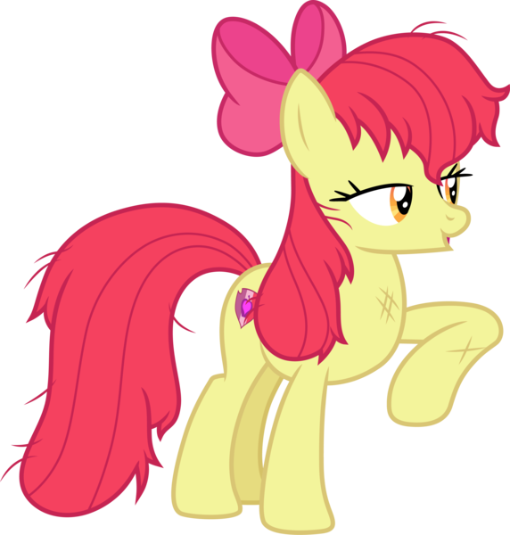 Size: 3000x3147 | Tagged: safe, artist:cloudy glow, derpibooru import, apple bloom, earth pony, .ai available, apple bloom's bow, bow, female, g4, hair bow, image, older, older apple bloom, png, simple background, transparent background, vector