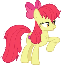 Size: 3000x3147 | Tagged: safe, artist:cloudy glow, derpibooru import, apple bloom, earth pony, .ai available, apple bloom's bow, bow, female, g4, hair bow, image, older, older apple bloom, png, simple background, transparent background, vector