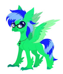 Size: 2420x2835 | Tagged: safe, artist:belka-sempai, derpibooru import, oc, oc:doc anubis, unofficial characters only, classical hippogriff, hippogriff, classical hippogriffied, commission, g4, hippogriffied, image, male, png, simple background, smiling, solo, species swap, transparent background, ych result