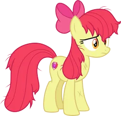 Size: 3139x3000 | Tagged: safe, artist:cloudy glow, derpibooru import, apple bloom, .ai available, apple bloom's bow, bow, female, g4, hair bow, image, older, older apple bloom, png, simple background, transparent background, vector