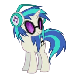 Size: 800x800 | Tagged: safe, derpibooru import, edit, edited screencap, editor:dracoawesomeness, screencap, vinyl scratch, unicorn, background removed, female, g4, glasses, headphones, horn, image, not a vector, png, solo