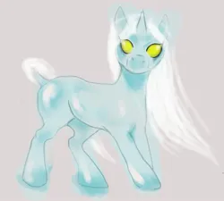 Size: 2000x1800 | Tagged: safe, derpibooru import, oc, ghost, ghost pony, pony, undead, blue, concept art, image, jpeg, practice, simple, white hair, yellow eyes