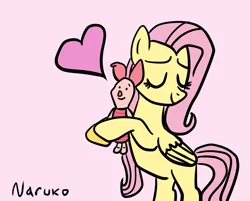 Size: 1241x1000 | Tagged: safe, artist:wrath-marionphauna, derpibooru import, fluttershy, base used, cute, disney, heart, hug, image, piglet, png, shyabetes, winnie the pooh