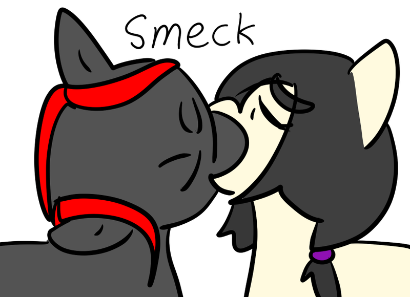 Size: 851x617 | Tagged: safe, derpibooru import, oc, oc:floor bored, oc:zippers, unofficial characters only, earth pony, pony, bald, cute, duo, eyes closed, image, kissing, making out, png, shipping, simple background, text, white background