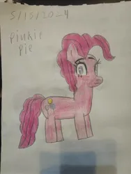 Size: 1500x2000 | Tagged: safe, artist:alan-the-animeartist, derpibooru import, pinkie pie, earth pony, g4, female, image, jpeg, solo, traditional art