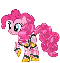 Size: 432x456 | Tagged: safe, artist:qjosh, derpibooru import, pinkie pie, earth pony, pony, robot, robot pony, female, g4, image, png, solo