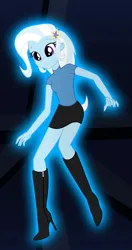 Size: 689x1301 | Tagged: safe, artist:gibsterboy5, derpibooru import, trixie, equestria girls, boots, clothes, g4, high heel boots, image, jpeg, shirt, shoes, simple background, skirt, solo, transparent background