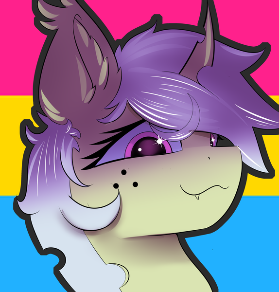 Size: 3829x4000 | Tagged: safe, artist:skylarty, derpibooru import, oc, oc:nighty morphy, advertisement, commission, icon, image, pansexual pride flag, png, pride, pride flag, ych example, your character here