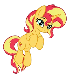Size: 898x1000 | Tagged: safe, artist:benpictures1, artist:joakaha, edit, ponerpics import, ponybooru import, sunset shimmer, pony, unicorn, cute, female, image, looking at you, mare, png, shimmerbetes, simple background, solo, transparent background, vector