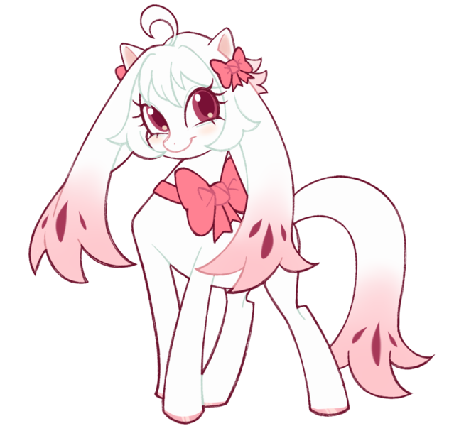 Size: 1101x1033 | Tagged: safe, artist:frowoppy, derpibooru import, oc, unofficial characters only, pegasus, pony, bowl, cute, female, g4, image, incubator (species), kinsona, kyubey, light skin, my little pony, pegasus oc, photo, png, puella magi madoka magica, simple background, smiling, solo, solo female, white background, white hair, wings