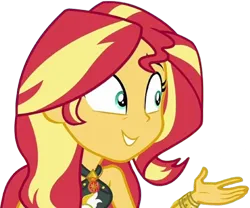 Size: 3033x2520 | Tagged: safe, derpibooru import, editor:homersimpson1983, sunset shimmer, equestria girls, clothes, equestria girls specials, g4, geode of empathy, image, magical geodes, my little pony equestria girls: forgotten friendship, png, simple background, smiling, swimsuit, transparent background