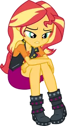 Size: 3000x5640 | Tagged: safe, artist:cloudy glow, derpibooru import, sunset shimmer, driving miss shimmer, equestria girls, equestria girls series, g4, image, my little pony equestria girls: choose your own ending, png, simple background, solo, transparent background, vector