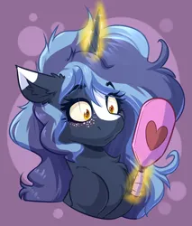 Size: 3048x3584 | Tagged: safe, artist:witchtaunter, derpibooru import, oc, oc:witching hour, unofficial characters only, pony, unicorn, blushing, bust, female, freckles, horn, image, magic, mirror, png, portrait, rule 63, simple background, surprised