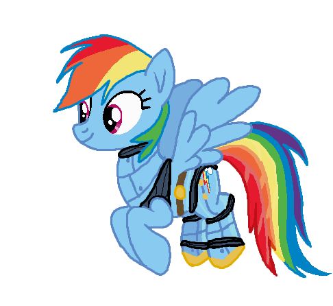 Size: 486x446 | Tagged: safe, artist:qjosh, derpibooru import, rainbow dash, pegasus, pony, robot, robot pony, female, g4, image, png, rainbot dash, roboticization, transformation, transformation sequence