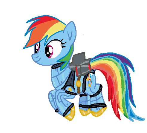 Size: 492x446 | Tagged: safe, artist:qjosh, derpibooru import, rainbow dash, pegasus, pony, robot, robot pony, female, g4, image, png, rainbot dash, roboticization, transformation, transformation sequence