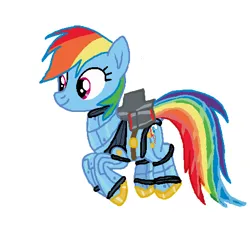 Size: 492x446 | Tagged: safe, artist:qjosh, derpibooru import, rainbow dash, pegasus, pony, robot, robot pony, female, g4, image, png, rainbot dash, roboticization, transformation, transformation sequence