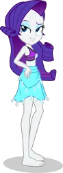 Size: 1419x3844 | Tagged: safe, alternate version, artist:dustinwatsongkx, derpibooru import, rarity, human, equestria girls, barefoot, bikini, clothes, feet, female, g4, high res, image, my little pony equestria girls: better together, png, rarity's blue sarong, rarity's purple bikini, sarong, simple background, solo, swimsuit, transparent background, vector