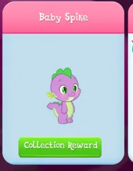 Size: 535x687 | Tagged: safe, derpibooru import, screencap, spike, dragon, baby, baby spike, cropped, cute, gameloft, gameloft shenanigans, image, jpeg, solo, spikabetes, standing, younger