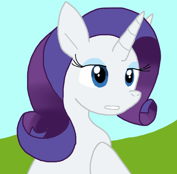 Size: 756x744 | Tagged: safe, artist:cmara, derpibooru import, rarity, unicorn, female, g4, horn, image, png, solo