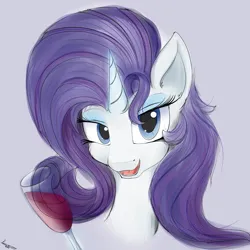 Size: 4000x4000 | Tagged: safe, artist:ser-p, derpibooru import, rarity, pony, absurd resolution, glass, gray background, image, png, simple background, solo, wine glass