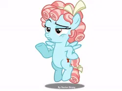 Size: 640x479 | Tagged: safe, artist:vector-brony, artist:xenechun, derpibooru import, edit, cozy glow, pegasus, pony, bow, female, filly, foal, freckles, g4, hair bow, image, jpeg, palette swap, recolor, reverse colors, simple background, solo, tail, tail bow, white background