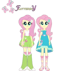 Size: 1500x1500 | Tagged: safe, artist:rupahrusyaidi, derpibooru import, fluttershy, human, equestria girls, boots, clothes, female, g4, image, looking at you, my little pony equestria girls: better together, png, sandals, self paradox, shoes, simple background, transparent background