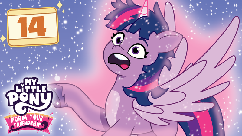 Size: 1281x720 | Tagged: safe, artist:prixy05, derpibooru import, twilight sparkle, twilight sparkle (alicorn), alicorn, pony, g5, my little pony: tell your tale, abstract background, alicorn issues, character swap, female, g4, g4 to g5, generation leap, image, mare, messy mane, my little pony: form your friendship, png, solo, youtube thumbnail