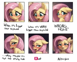 Size: 2384x1943 | Tagged: suggestive, ai content, machine learning generated, ponerpics import, prompter:lewdflutters, fluttershy, anthro, afterglow, ahegao, crying, gritted teeth, image, implied anal, implied sex, imported from derpibooru, lewd emotions, looking at you, meme, offscreen sex, open mouth, orgasm, png, right hole, smiling, smiling at you, softcore, tears of pleasure, teary eyes, teeth, tongue out, wrong hole