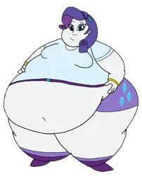 Size: 800x988 | Tagged: safe, artist:johnvi20, derpibooru import, rarity, human, breasts, busty rarity, fat, female, g4, image, morbidly obese, obese, overweight, png, simple background, solo, transparent background