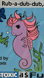 Size: 367x650 | Tagged: safe, derpibooru import, edit, sealight, sea pony, g1, bow, bubble, caption, expand dong, exploitable meme, hair bow, image, image macro, implied vulgar, jpeg, kelp, meme, seaweed, text, toxic, underwater, water