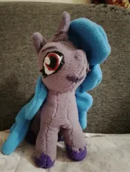 Size: 3000x4000 | Tagged: safe, artist:jbond, derpibooru import, izzy moonbow, pony, unicorn, g5, female, handmade, horn, image, irl, jpeg, mare, photo, plushie, solo