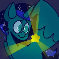 Size: 500x500 | Tagged: safe, artist:comicmaker, derpibooru import, oc, unofficial characters only, alicorn, pony, alicorn oc, commission, horn, image, jpeg, signature, simple background, solo, stars, wings