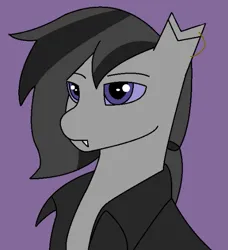 Size: 535x587 | Tagged: safe, artist:fsnyion, derpibooru import, oc, oc:kuro, unofficial characters only, bat pony, pony, bust, image, png, portrait, solo