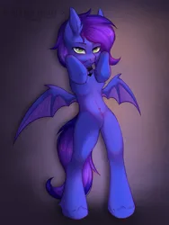 Size: 1620x2160 | Tagged: safe, artist:_aleksalight_, derpibooru import, oc, oc:nightstaroc, bat pony, pony, g4, bat pony oc, bat wings, belly, belly button, belly fluff, cute, female, image, mare, png, ribcage, solo, solo female, wings