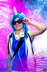 Size: 2920x4491 | Tagged: safe, artist:wild-woelfchen, derpibooru import, vinyl scratch, human, g4, clothes, cosplay, costume, image, irl, irl human, jpeg, photo, solo