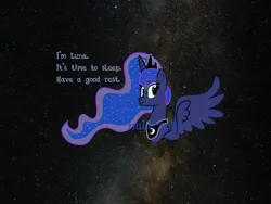 Size: 2388x1791 | Tagged: safe, artist:null-soka, derpibooru import, princess luna, alicorn, g4, female, image, night, png