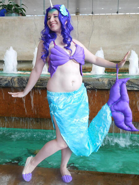 Size: 1024x1366 | Tagged: safe, artist:brinycosplay, derpibooru import, rarity, human, mermaid, bronycon, bronycon 2016, g4, clothes, cosplay, costume, image, irl, irl human, jpeg, mermarity, photo, solo