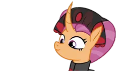 Size: 1024x576 | Tagged: artist needed, safe, anonymous artist, derpibooru import, sable spirit, pony, unicorn, campfire tales, g4, clothes, cute, empress sable spirit, female, horn, image, mare, png, smiling, solo, vector, young sable spirit