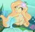 Size: 1319x1220 | Tagged: safe, artist:cstrawberrymilk, derpibooru import, oc, oc:aurora seashell, merpony, pony, bubble, dorsal fin, eyes closed, female, fin, fish tail, flower, flower in hair, flowing mane, flowing tail, image, jewelry, jpeg, mare, necklace, ocean, pearl necklace, seaweed, smiling, solo, swimming, tail, underwater, water