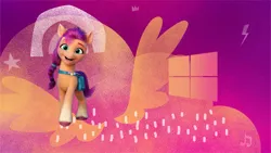 Size: 2176x1224 | Tagged: safe, derpibooru import, edit, sunny starscout, earth pony, g5, image, microsoft windows, png, solo, wallpaper, windows, windows 10