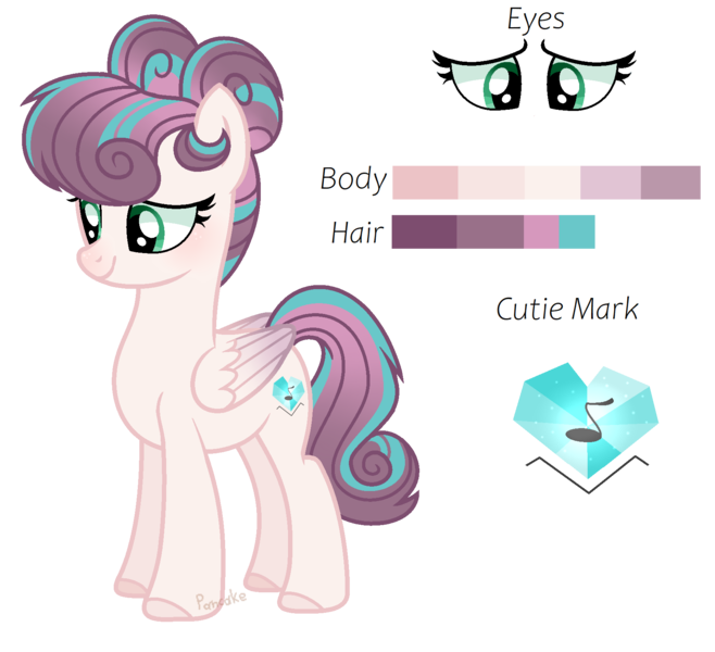 Size: 1728x1576 | Tagged: safe, artist:pancakeartyt, derpibooru import, oc, oc:harmonius song, unofficial characters only, pegasus, pony, g4, base used, female, image, mare, offspring, parent:pound cake, parent:princess flurry heart, parents:poundflurry, png, simple background, solo, transparent background