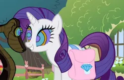 Size: 1112x720 | Tagged: safe, artist:whitty101919, derpibooru import, edit, edited screencap, screencap, rarity, pony, snake, unicorn, bag, cute, duo, female, grin, horn, hypno eyes, hypnority, hypnosis, hypnotized, image, jpeg, kaa, kaa eyes, looking at each other, looking at someone, male, mare, raribetes, saddle bag, smiling, smiling at each other