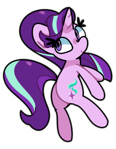 Size: 699x900 | Tagged: safe, artist:kindakismet, derpibooru import, starlight glimmer, pony, unicorn, g4, horn, image, png, simple background, smiling, solo, transparent background